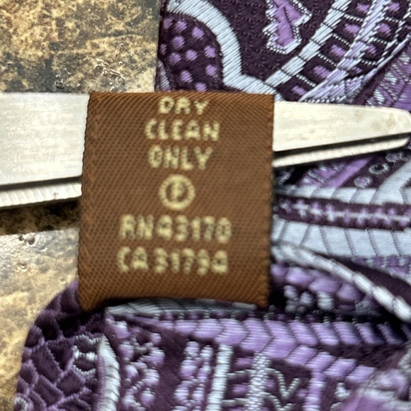 New Men's Tasso Elba Luxury Silk Neckwear Parma Paisley Tie - Picture 5 of 6